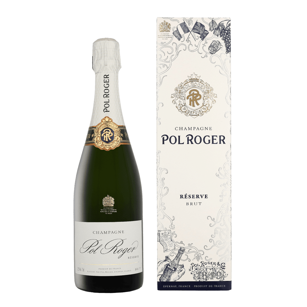 Pol Roger Brut Reserve + GB 0.75 liter