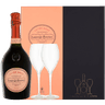 Laurent-Perrier La Cuvee Rose + 2 Glasses 0.75 liter