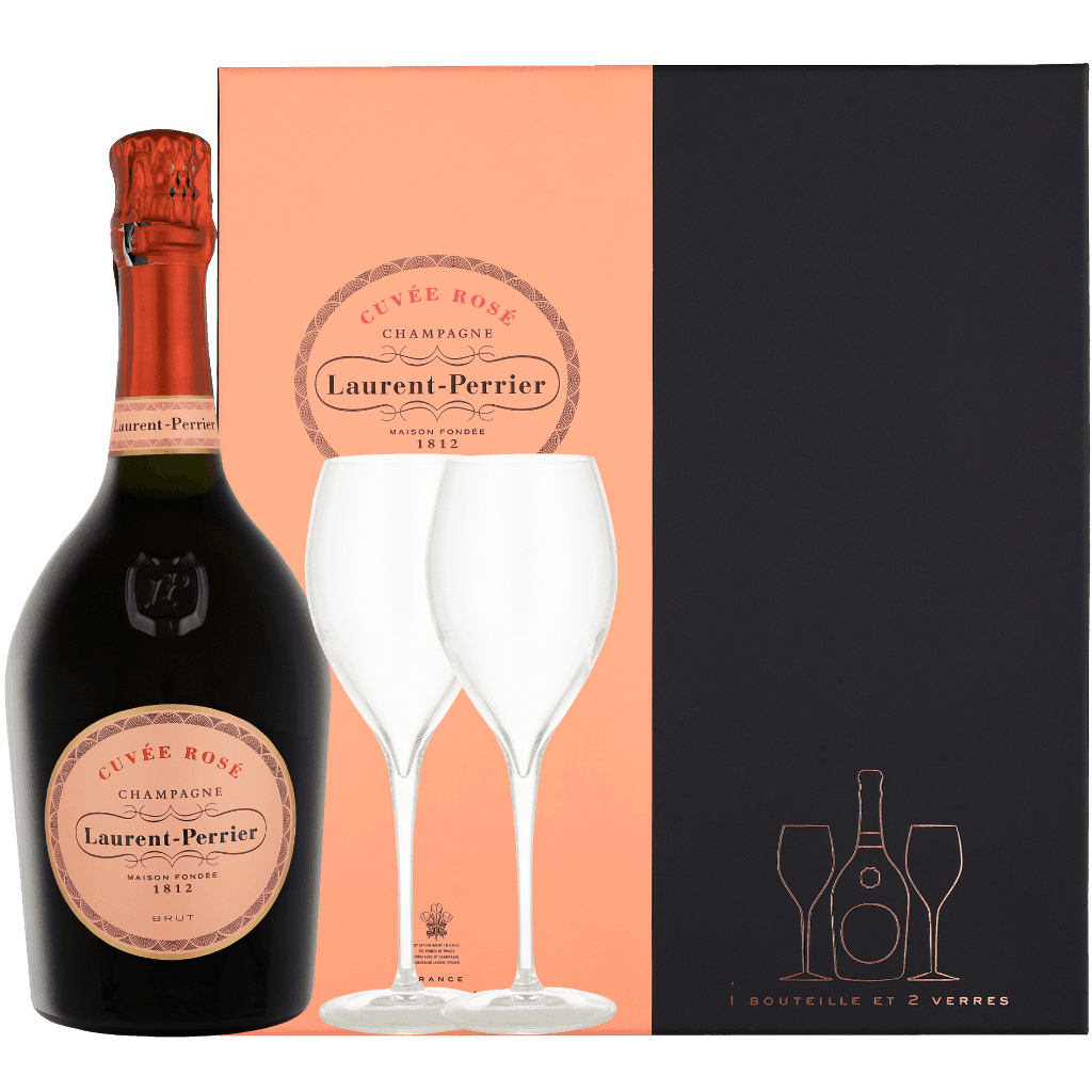 Laurent-Perrier La Cuvee Rose + 2 Glasses 0.75 liter